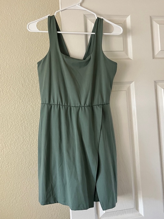 all in motion Dresses & Skirts - all in motion Sage Green Tank Mini Dress with built in shorts
